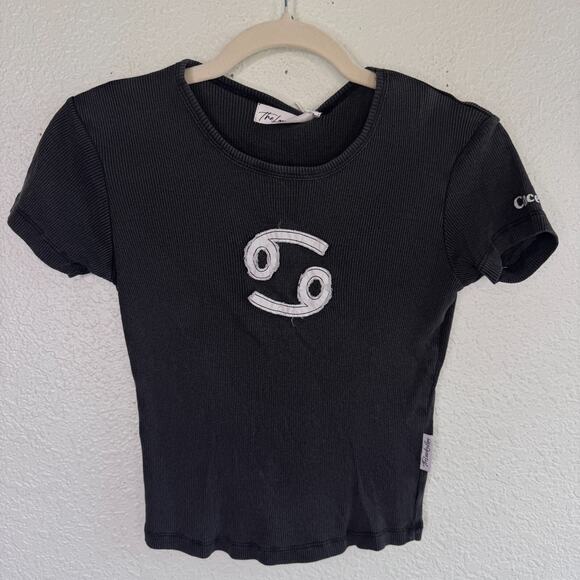 The Laundry Room Tops - Free People Cancer Top Womens XS Horoscope Crop Baby Tee The Laundry Room NEW